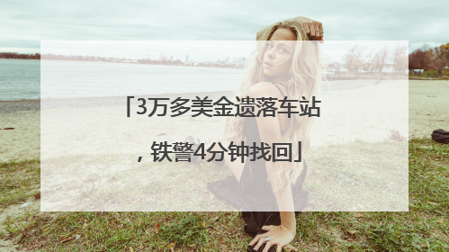 3万多美金遗落车站，铁警4分钟找回