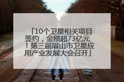 10个卫星相关项目签约，金额超73亿元！第三届眉山市卫星应用产业发展大会召开