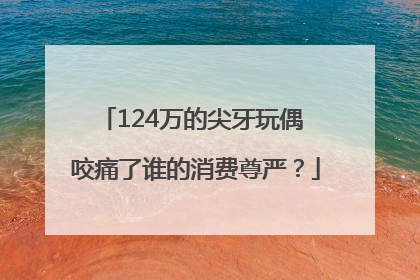 124万的尖牙玩偶 咬痛了谁的消费尊严？