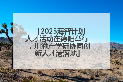2025海智计划人才活动在德阳举行，川渝产学研协同创新人才港落地
