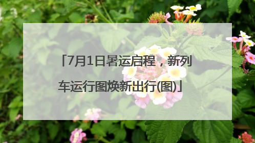 7月1日暑运启程，新列车运行图焕新出行(图)