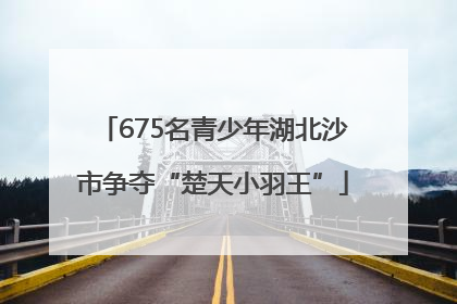 675名青少年湖北沙市争夺“楚天小羽王”
