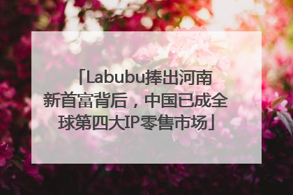 Labubu捧出河南新首富背后，中国已成全球第四大IP零售市场